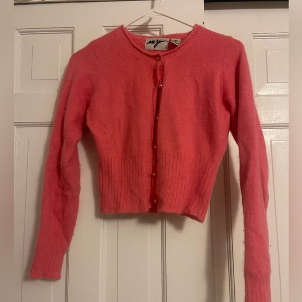 Pink Cardigan Sweater